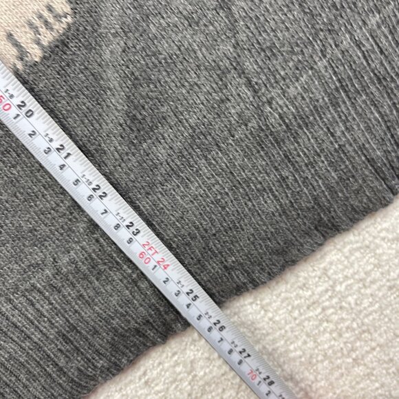 American Eagle Outfitters Love Polar Bear Grey / Pink Nordic Sweater Wom M - Picture 8 of 14